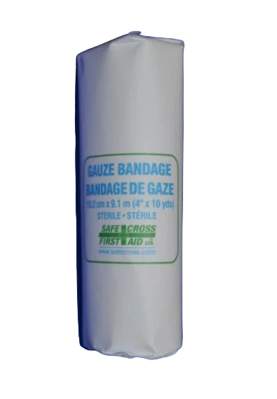 Rouleaux de Gaze en Coton Stérile, 4'' x 10 vgs