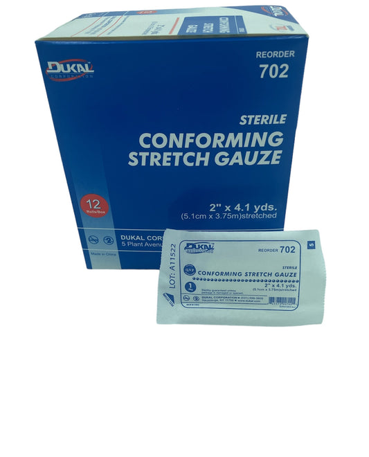 Rouleaux de Gaze Omniforme Stérile, 2'' x 75" (sac/12)
