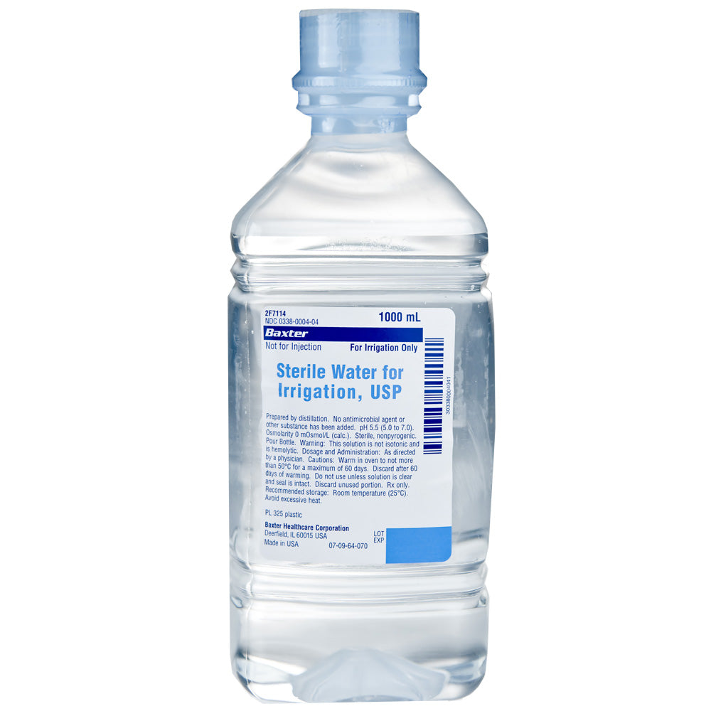 Eau stérile pour irrigation